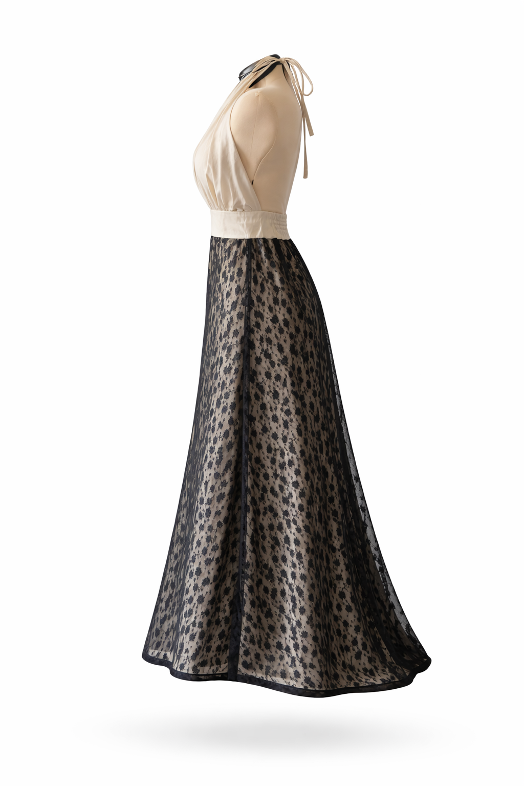 Vestido Largo Halter Elegance Print