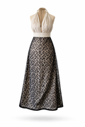 Vestido Largo Halter Elegance Print