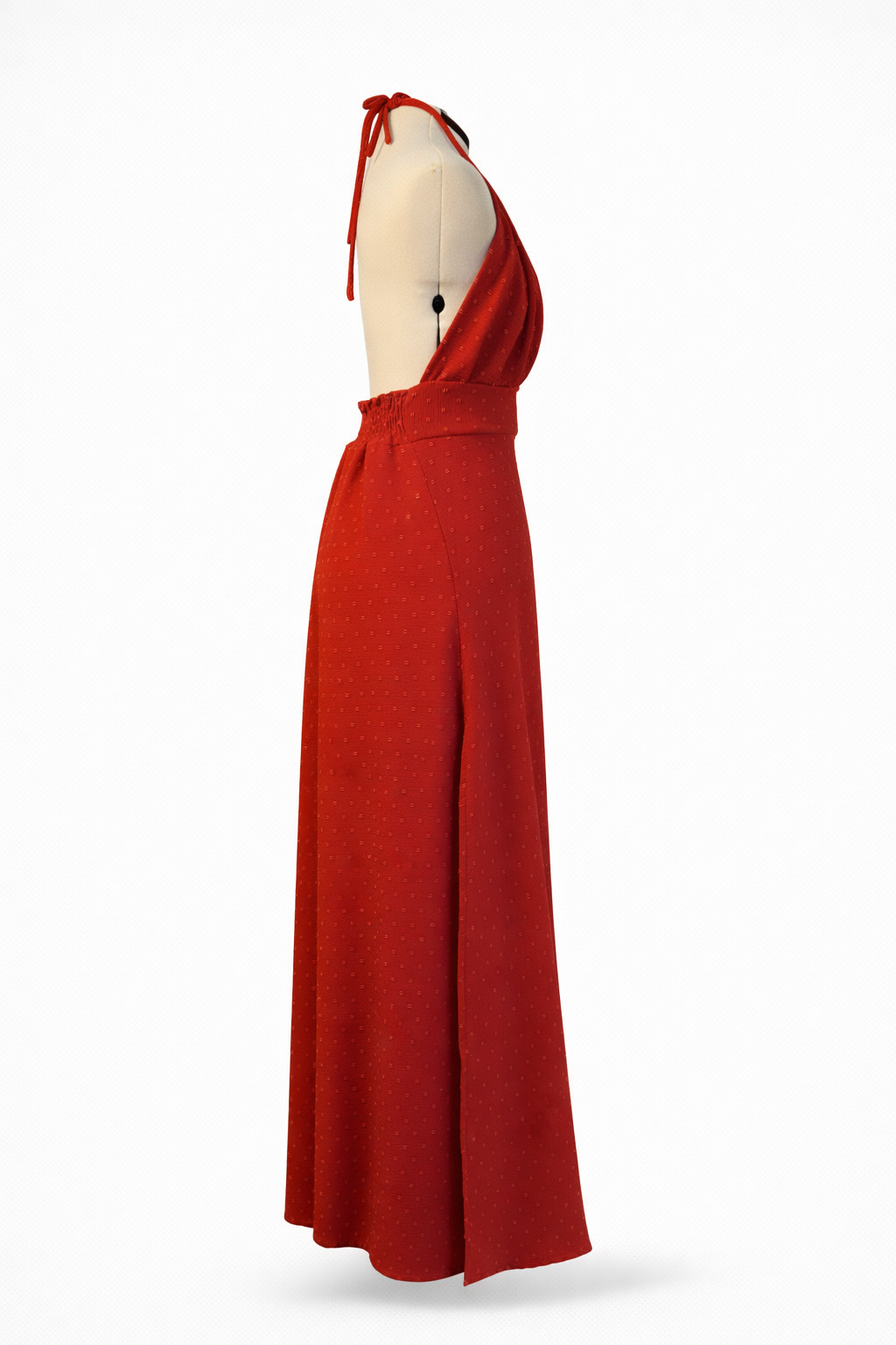 Vestido Largo Halter Rojo