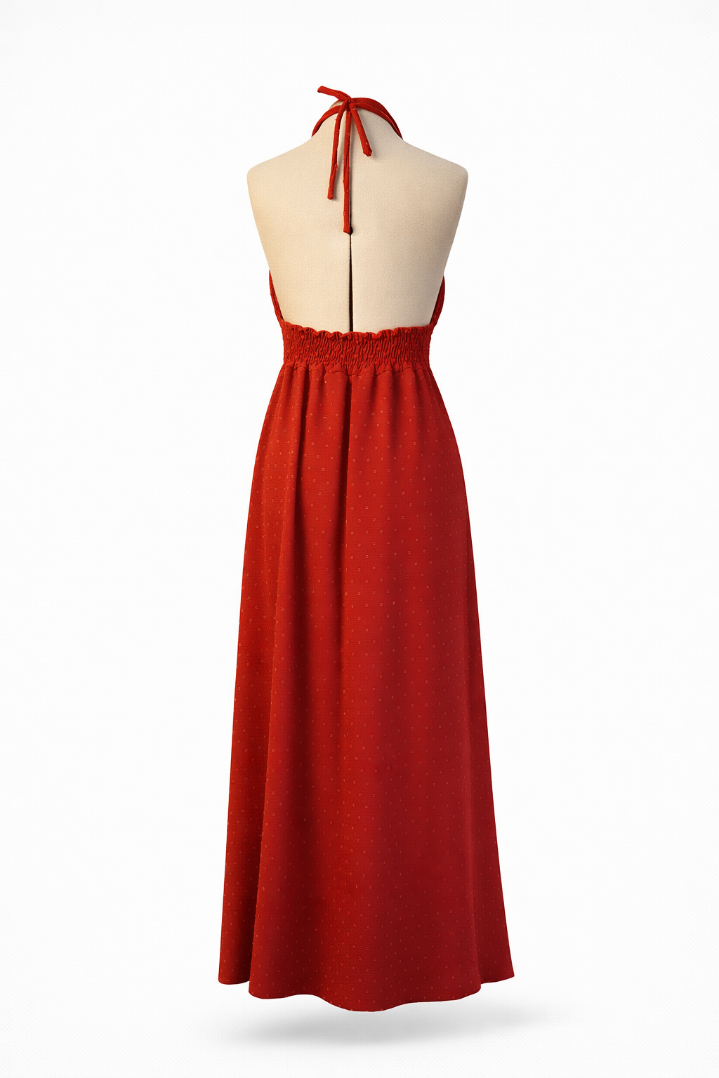 Vestido Largo Halter Rojo