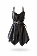 Vestido Cuero Asimétrico