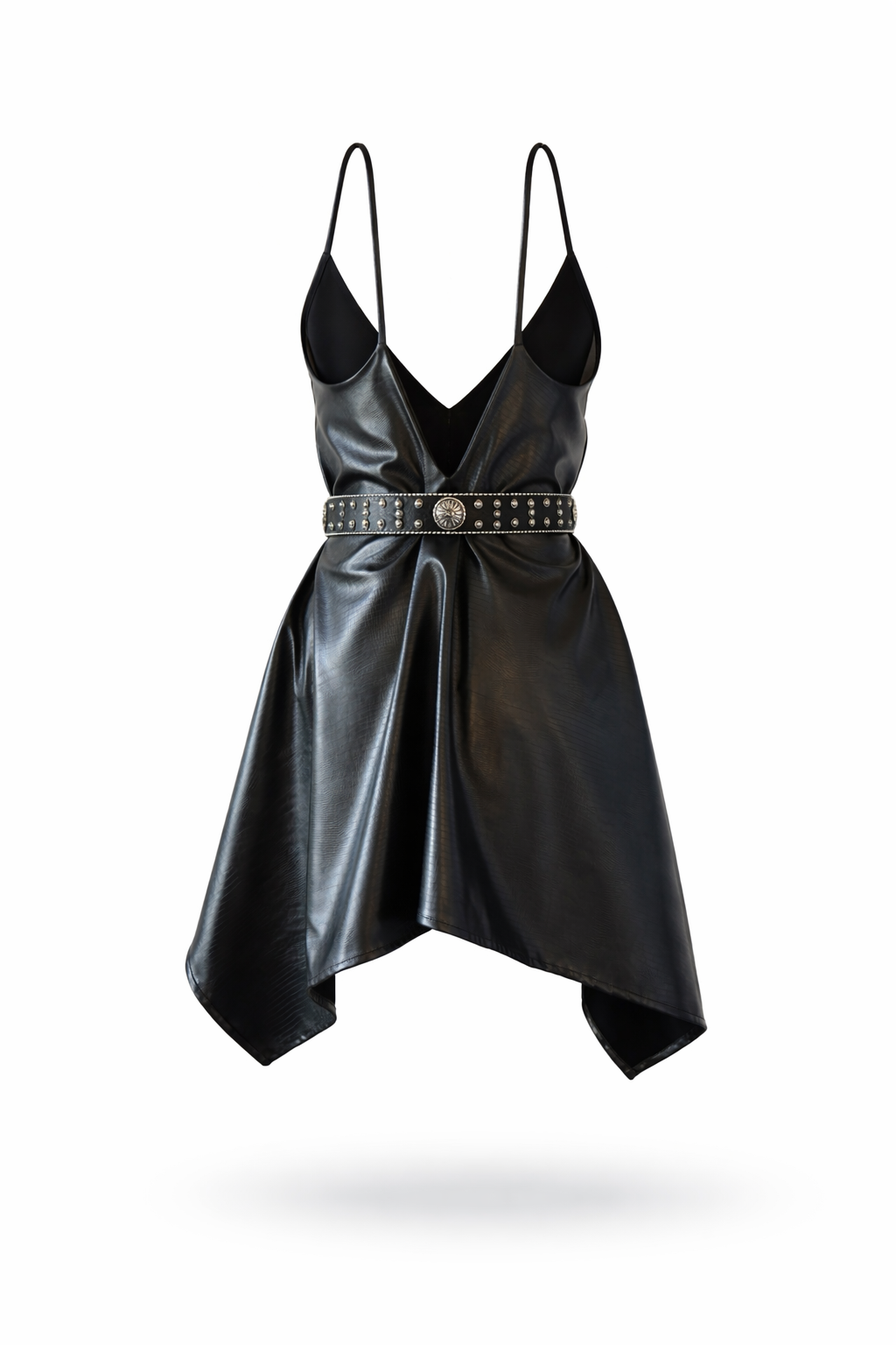 Vestido Cuero Asimétrico