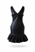 Vestido de charol efecto cocodrilo