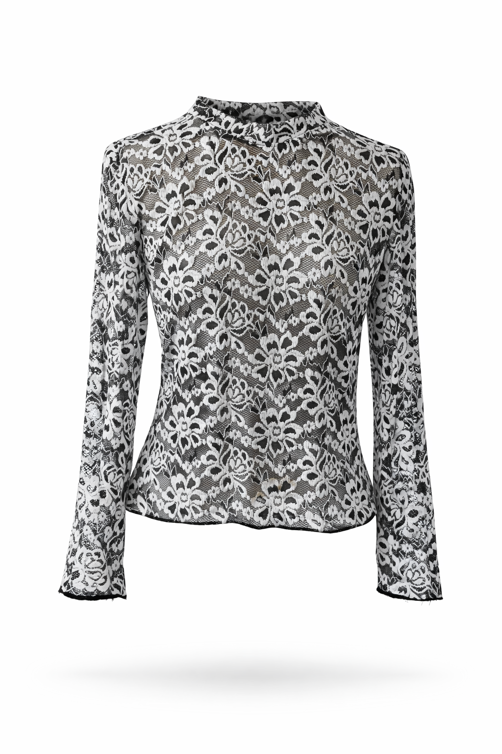 Blusa Encaje Monocromo