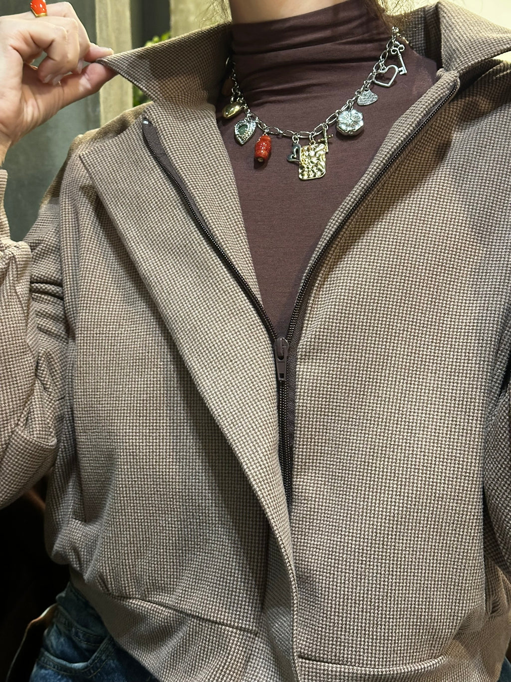 Bomber Luna Taupe