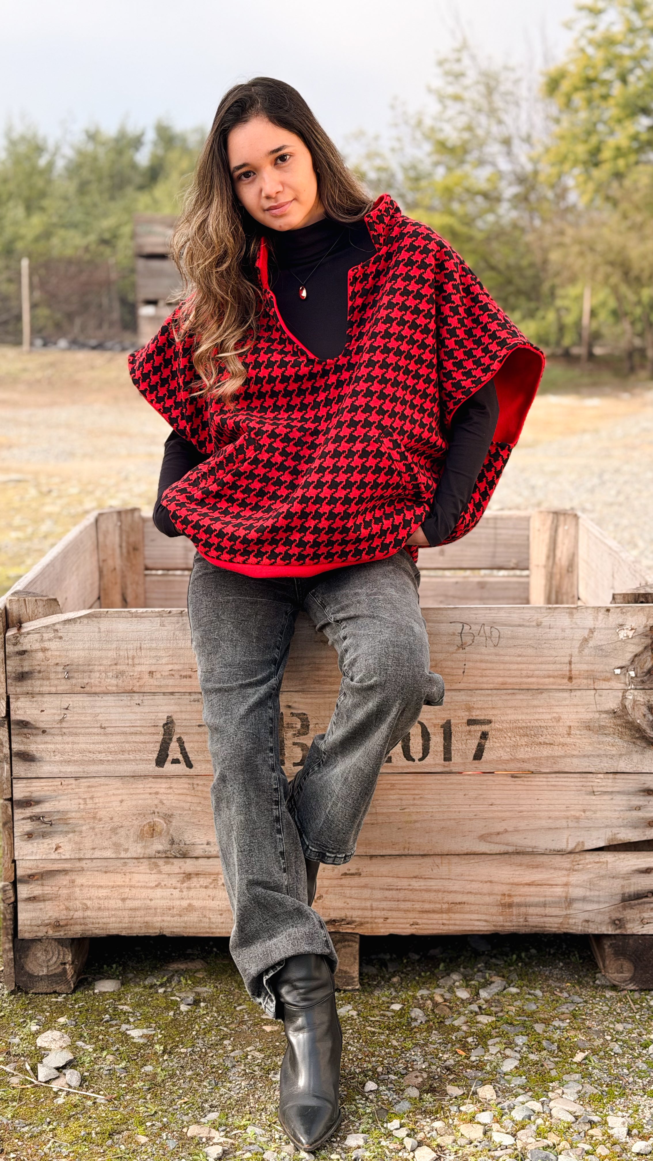 Poncho Windsor Reversible