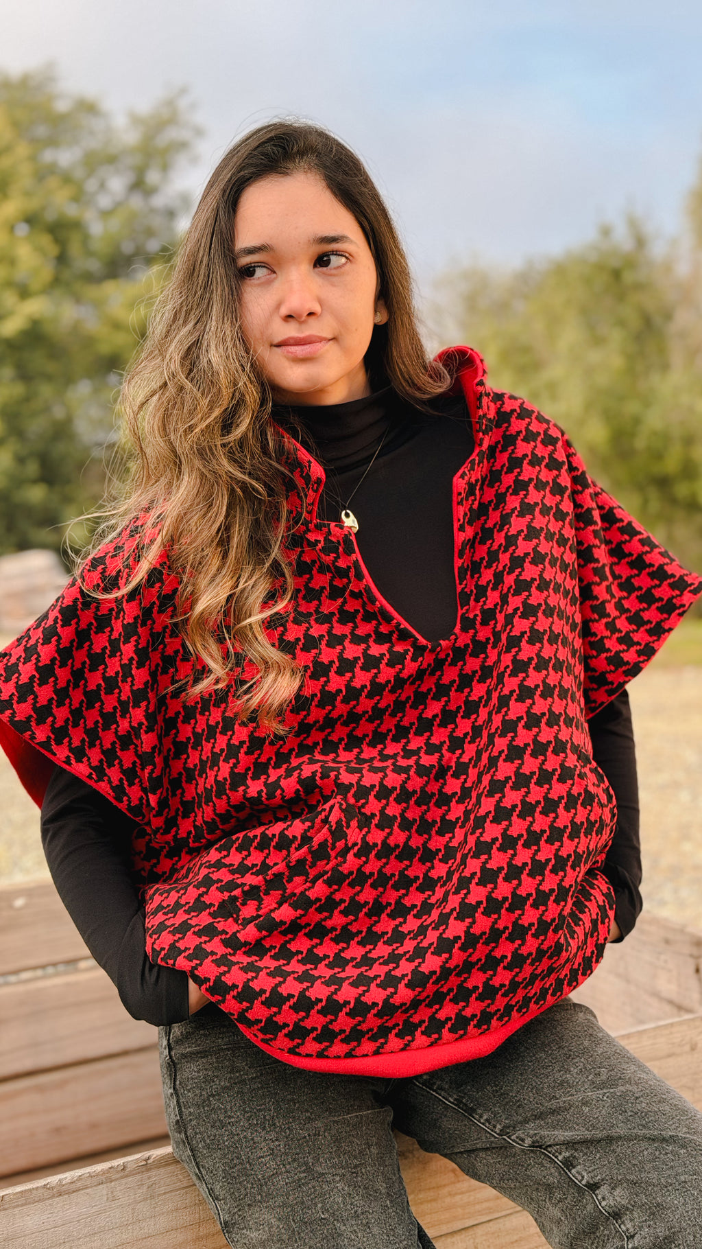 Poncho Windsor Reversible