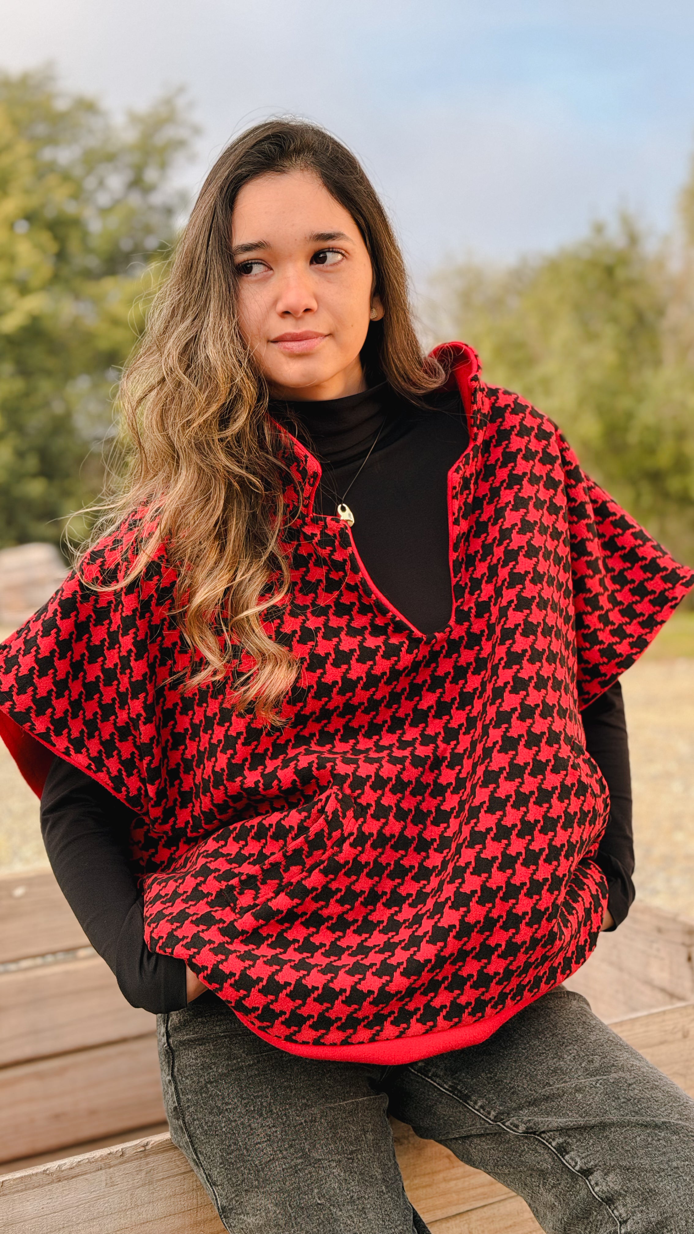 Poncho Windsor Reversible