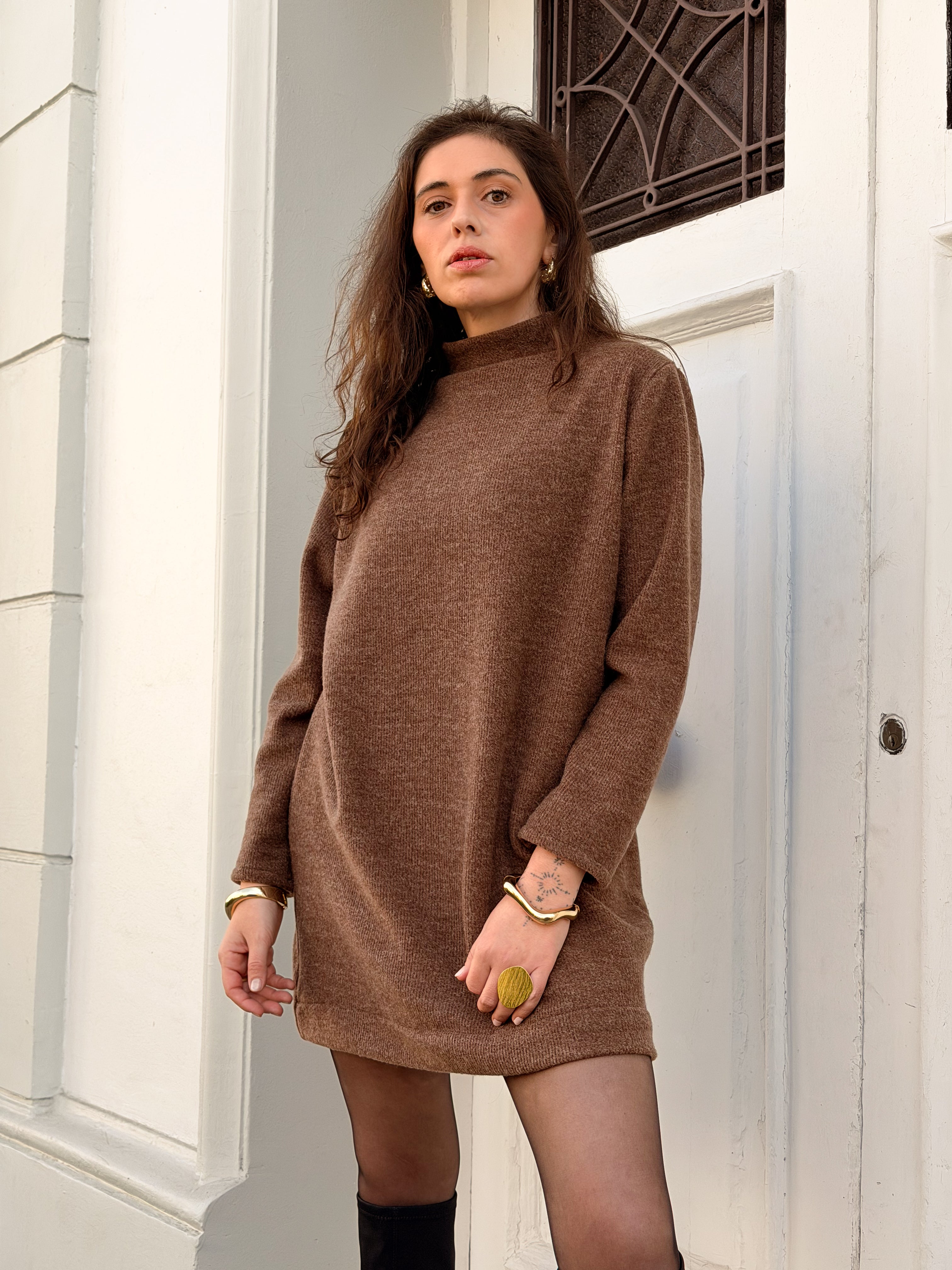 Vestido Bruma Café